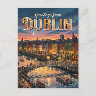 Dublin Ireland Postcard