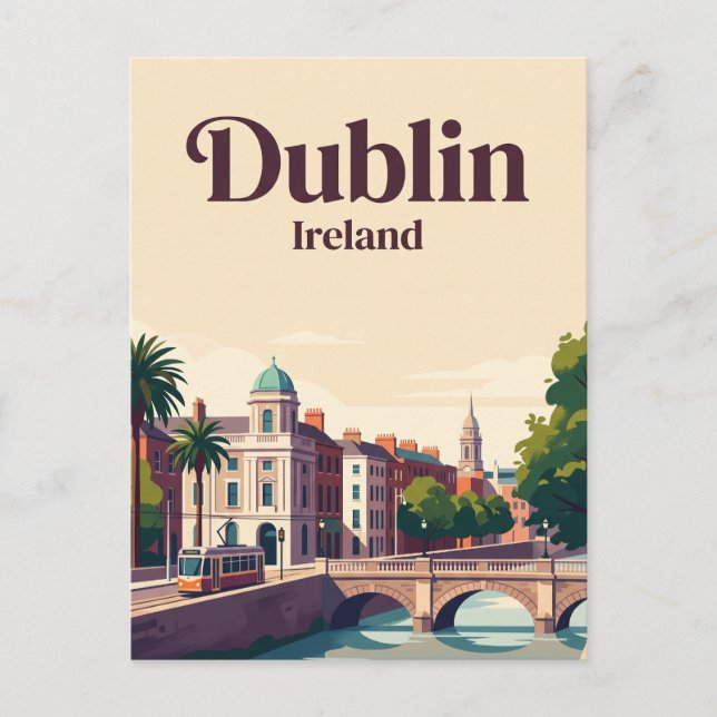 Dublin Ireland Postcard (Front)