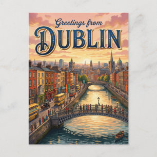 Dublin Ireland Postcard