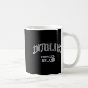 Dublin ireland settled 841 ad vintage sports grey coffee mug