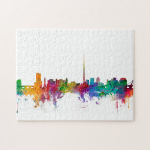 Dublin Ireland Skyline Jigsaw Puzzle