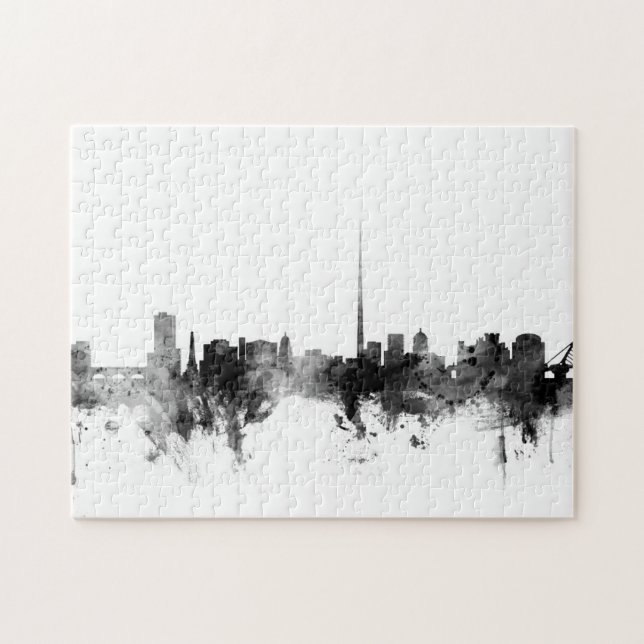 Dublin Ireland Skyline Jigsaw Puzzle (Horizontal)
