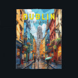 Dublin Ireland Travel Art Vintage Fleece Blanket<br><div class="desc">Dublin retro vector travel design. Its historic buildings include Dublin Castle,  dating to the 13th century,  and imposing St Patrick’s Cathedral,  founded in 1191.</div>