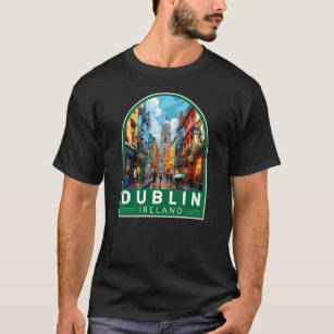 Dublin Ireland Travel Art Vintage T-Shirt