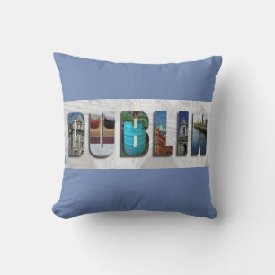 Dublin Ireland Travel Cushion