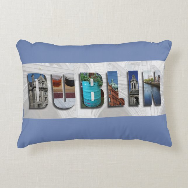 Dublin Ireland Travel Decorative Cushion (Front)