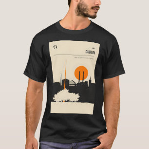 Dublin Ireland Vintage Minimal Book Cover Travel P T-Shirt