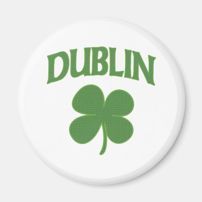 Dublin Irish Shamrock Magnet (Front)