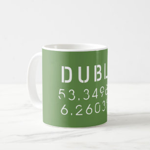 Dublin Longitude Latitude Coffee Mug