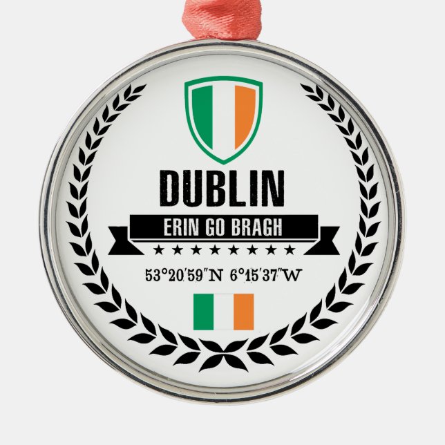 Dublin Metal Tree Decoration (Front)
