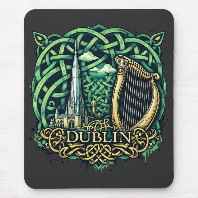 Dublin Republic of Ireland Mouse Mat (Front)