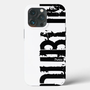 Dublin - Urban Style - Black And White iPhone 13 Pro Case