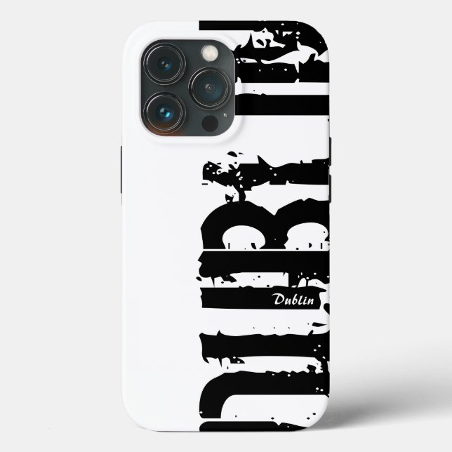 Dublin - Urban Style - Black And White Case-Mate iPhone Case (Back)