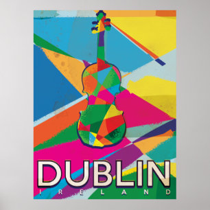 Dublin Vintage Travel poster