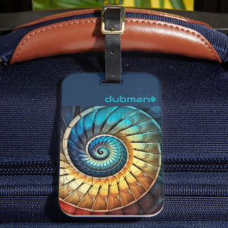 Dubman Does Design: Glowing Fibonacci Spectrum Luggage Tag