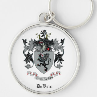 DuBois Family Crest Button Keychain