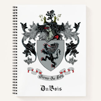 DuBois Family Crest Spiral Notebooks