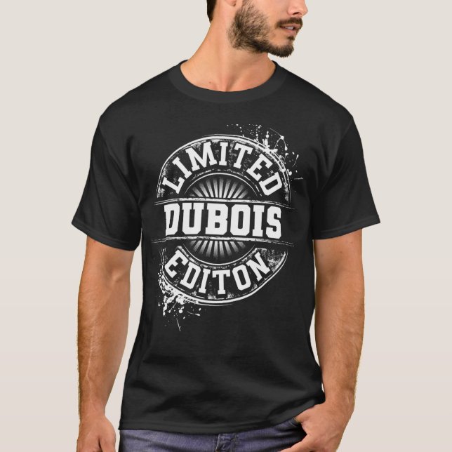 DUBOIS Funny Surname Family Tree Birthday Reunion  T-Shirt (Front)