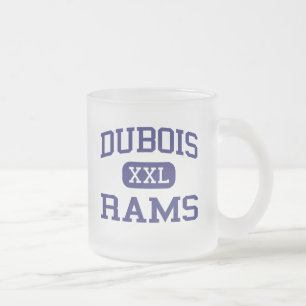 Dubois - Rams - High School - Dubois Wyoming Frosted Glass Coffee Mug