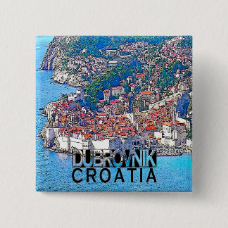 Dubrovnik 15 Cm Square Badge