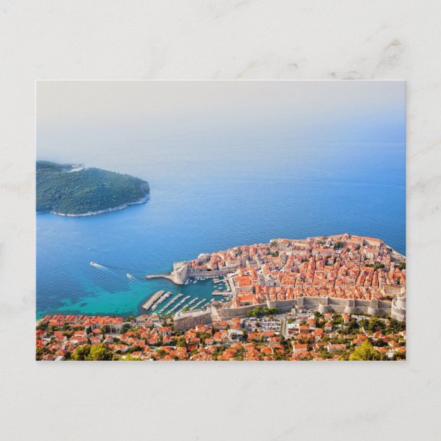 Dubrovnik Aerial View Postcard (Front)