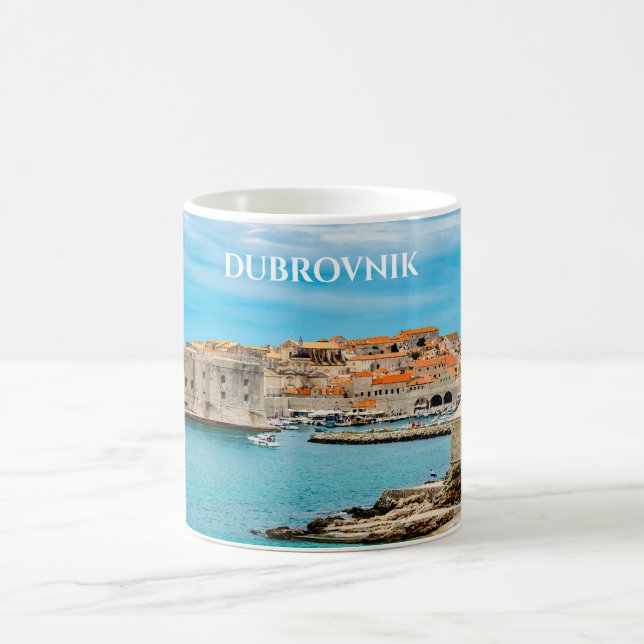 Dubrovnik beach coffee mug (Center)
