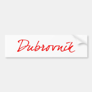 Dubrovnik Bumper Sticker
