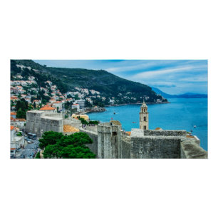 Dubrovnik city wall canvas print