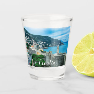 Dubrovnik city wall shot glass