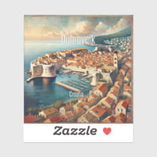 Dubrovnik Croatia 3 Inch Vinyl Sticker