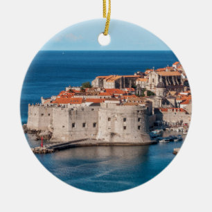 Dubrovnik, Croatia Ceramic Tree Decoration