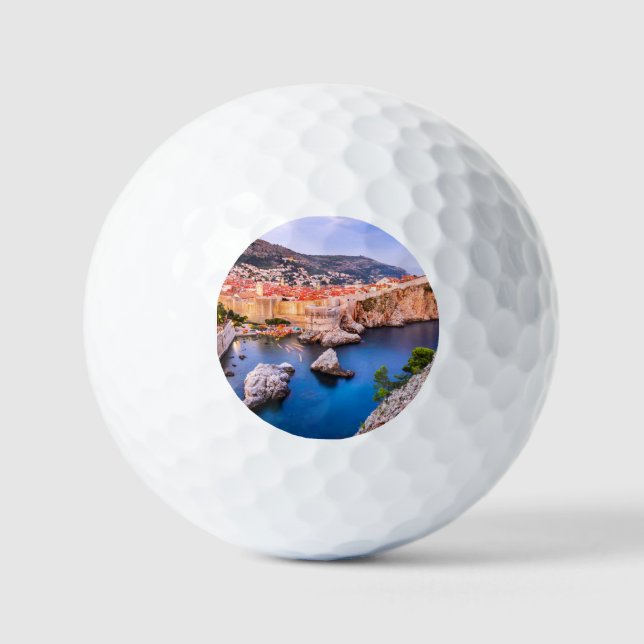 Dubrovnik Croatia Golf Balls (Front)