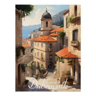 Dubrovnik Croatia Historic Centre Travel Print