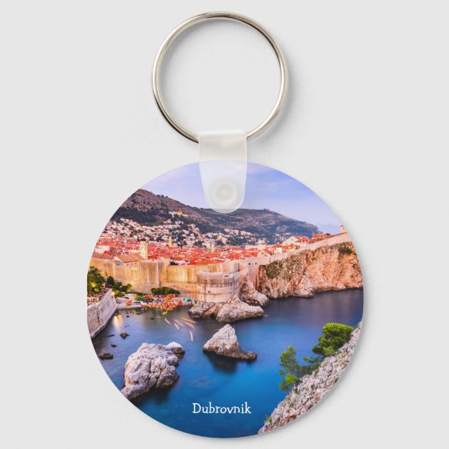 Dubrovnik Croatia Key Ring (Front)