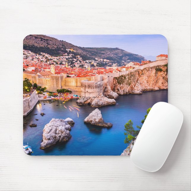 Dubrovnik Croatia Mouse Mat (With Mouse)
