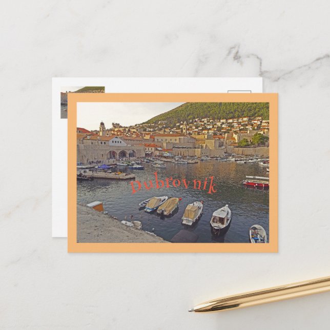 DUBROVNIK, CROATIA POSTCARD (Front/Back In Situ)