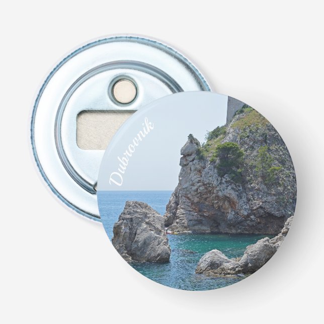 Dubrovnik Croatia Rocks Holiday Bottle Opener (Front)
