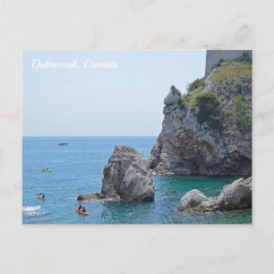 Dubrovnik Croatia Rocks Holiday Postcard