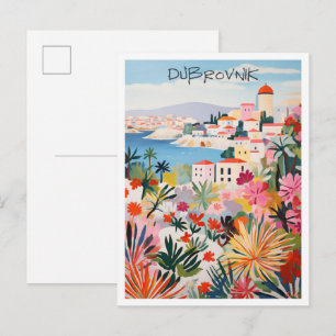 Dubrovnik Croatia Travel Postcard