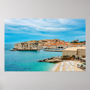 Dubrovnik historic center poster