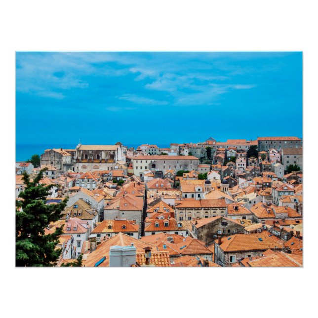 Dubrovnik historic center poster (Front)