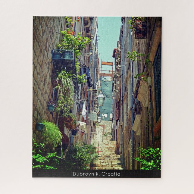 Dubrovnik Inside the Old City Walls Holiday Jigsaw Puzzle (Vertical)