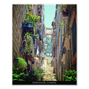 Dubrovnik Inside the Old City Walls Holiday Photo Print
