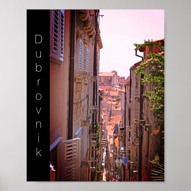 Dubrovnik Inside the Old City Walls III  Poster (Front)