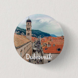 Dubrovnik main street, Croatia. 3 Cm Round Badge