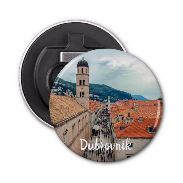 Dubrovnik main street, Croatia Bottle Opener (Front)