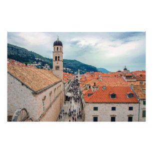 Dubrovnik main street, Croatia Photo Print