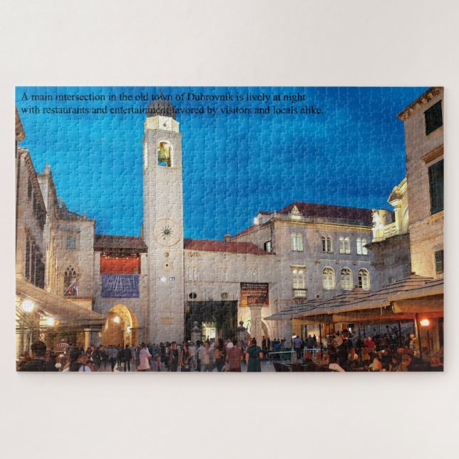Dubrovnik Old Town Croatia Large Jigsaw Puzzle (Horizontal)