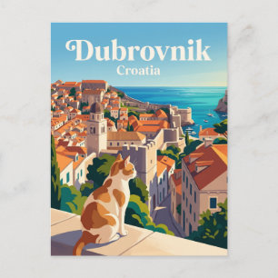 Dubrovnik Old Town Croatia Postcard