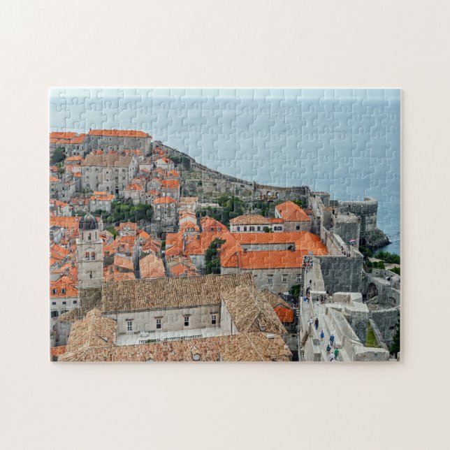 Dubrovnik Old Town roofs and walls - Croatia Jigsaw Puzzle (Horizontal)